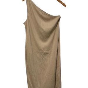 GAP One-Shoulder Beige Dress